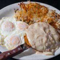 Country Fried Chicken & Eggs · 