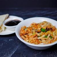 Mushu Wraps · choice of: chicken, pork, shrimp, or vegetable