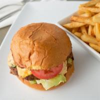 Cheese Burger · Cheese, tomatoes, onions, lettuce and thousand island.