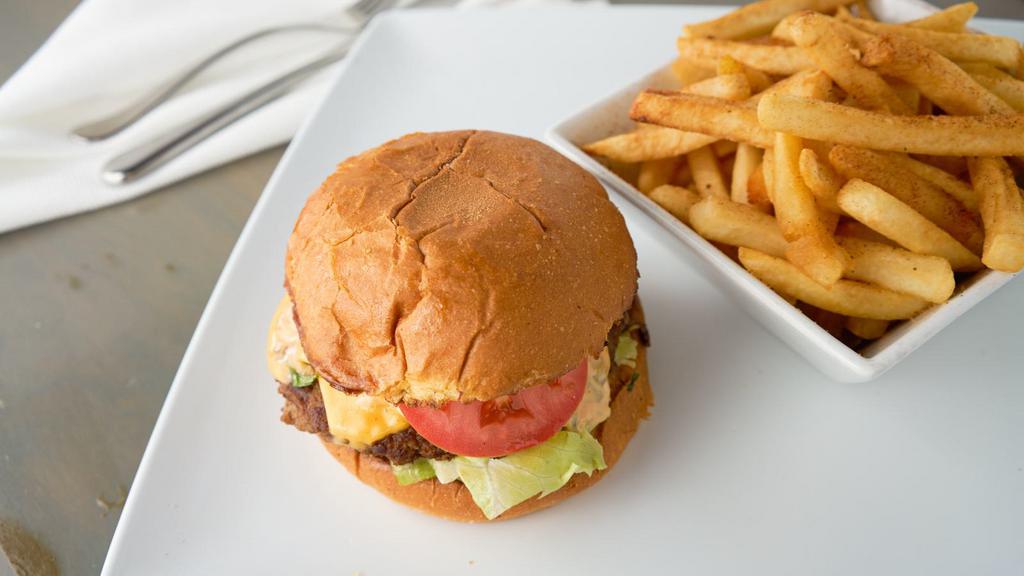 Cheese Burger · Cheese, tomatoes, onions, lettuce and thousand island.