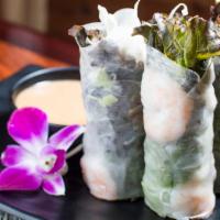 Fresh Roll (4 Pcs) · With shrimp or tofu. Vegetables roll with shrimp or tofu.