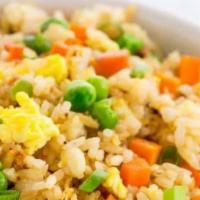 Fried Rice (L) · Stir fried rice.