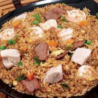Combo Fried Rice · Shrimp, chicken, and beef.