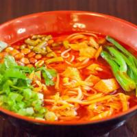 Liuzhou Soup · Sour bamboo shoot, pickled Chinese cabbage, vegetable, peanuts, lily flowers, bean curd skin...