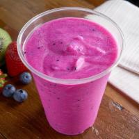 Pitaya Passion To Go · Pitaya with Mango Juice, Strawberry, Pineapple and Passion Fruit juice!
