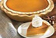 Pumpkin Pie · Our famous pumpkin pie has just the right amount of spice.