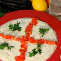 Moutabal · Eggplant dip.