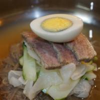 Mul Neng Myun · Cold Noodle in Cold Beef Broth.