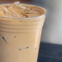 Iced Caffe Latte (16 Oz.) · Double espresso with milk.