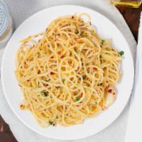 Aglio E Olio · (olive oil, garlic, parsley & red pepper flakes)