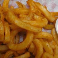 Curly Fries · Large order of seasoned spiral-cut  fries, 11-oz