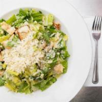 Chicken Caesar Salad · Romaine, croutons, reggiano, and chicken breast.