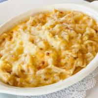 Kid'S Mac & Cheese · Fusilli pasta in a creamy combination of cheddar, mozzarella, gorgonzola, and parmesan chees...