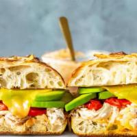 Chipotle Chicken Melt · Griddled sandwich with grilled chicken, melty American cheese, chipotle mayonnaise, and your...