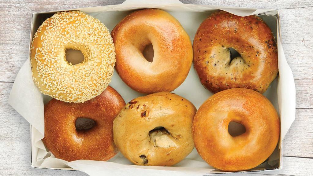 Half Dozen · Your choice of 6 authentic NY style fresh-baked and kettle-boiled bagels