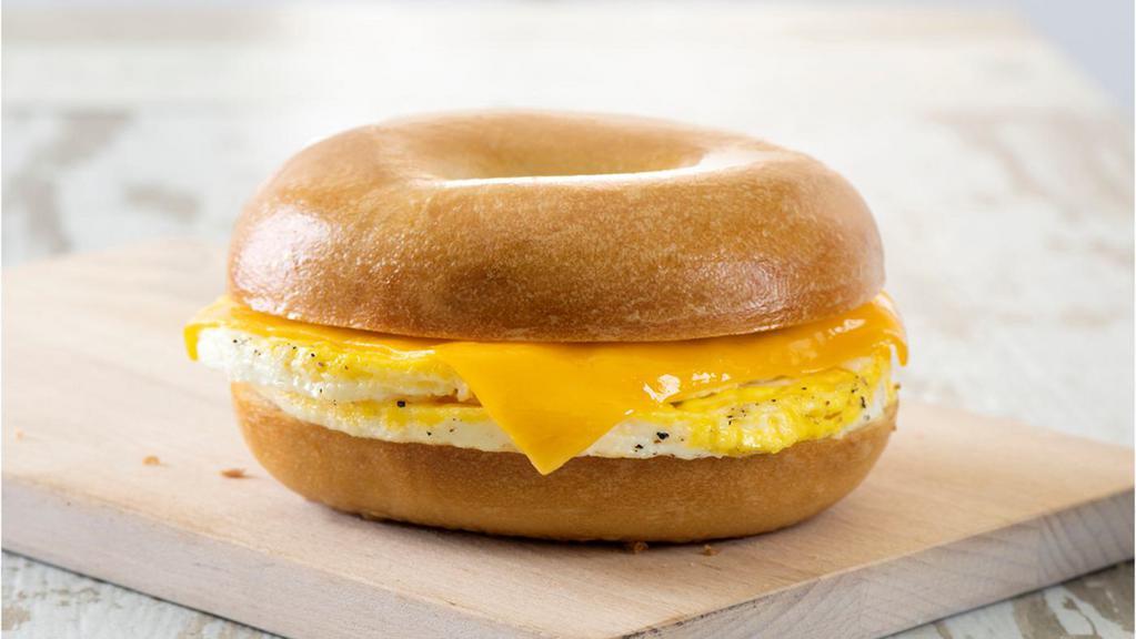 Egg & Cheese · A perfectly seasoned fresh-cracked egg with your choice of cheese on any one of our authentic New York style bagels.