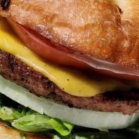 Back To The Burger · Great Scott! It's our seasoned grilled burger, with double cheese, tomato, caramelized onion...