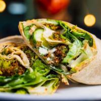 Bohemian Wrapsody · Is this the real life? Is this just fantasy? No it's real and yummy! House made falafel, hum...