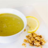 Lentil Soup · Made fresh daily with lentils, onions and spices.