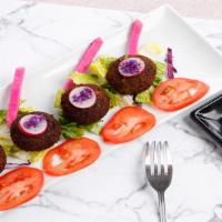 Falafel App · 4 fresh hand made falafels made the from the ground up fresh to order. (Ground and seasoned ...