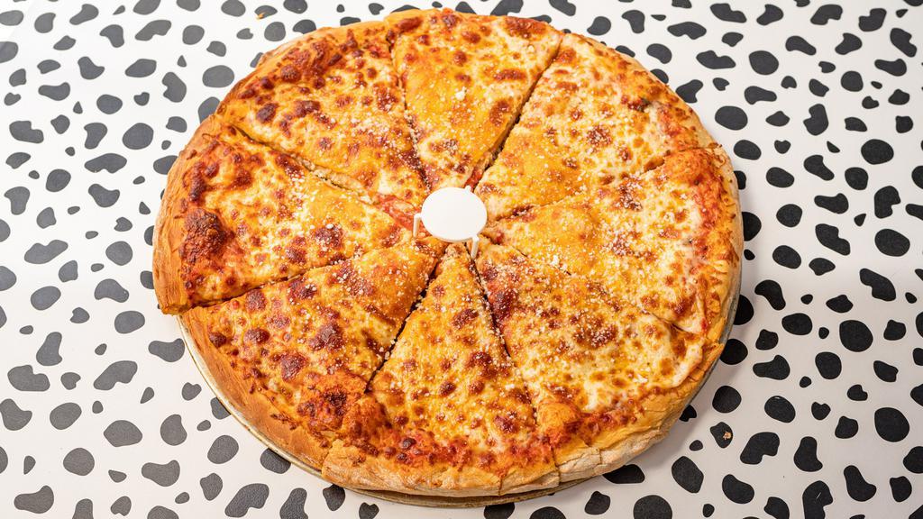 Cheese Pizza · Vegetarian. Whole milk mozzarella cheese on our special red sauce.
