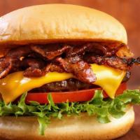 Super Bacon Cheeseburger (Single) · Juicy grilled beef burger smashed to perfection, topped with melted American cheese and cris...