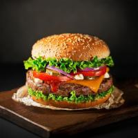 Super Burger (Single) · Juicy grilled beef burger smashed to perfection and stacked on top of fresh shredded lettuce...
