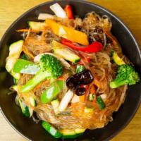 Japchae Noodles - 잡채 · 잡채 Stir Fried Glass Noodle with Bulgogi Beef and Vegetables