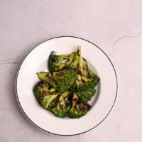 Grilled Broccoli · finished with extra virgin olive oil and balsamic reduction