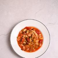 Vegan Minestrone Soup · with or without pasta