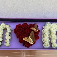 Mom · Box comes in Light pink, hot pink, black, lavender and white. Note that all flowers, boxes o...