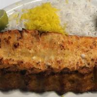 Combination Of Chicken Steak And Ground Chicken Kabob (Chicken Soltani) · Combination of one skewer of ground chicken & one skewer of juicy marinated charbroiled bone...