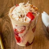 Strawberries And Cream · House cream, granola.