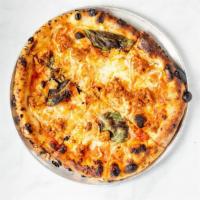 Housemade Chorizo Pizza · tomato sauce, fennel, fontina, basil