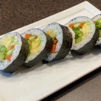 Vegetable Cut Roll · Asparagus, avocado, cucumber, gobo, and kaiware sprouts.