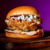 Classic Fried Chicken Sandwich · Two southern fried and hand breaded chicken breasts seasoned in our signature New Orleans st...