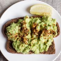 Avocado Toast With Chili Flakes · Add eggs for an additional charge.
