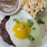 Loco Moco (Small) · Beef Patties, Egg over Rice , and Green Onion with Gravy sauce.