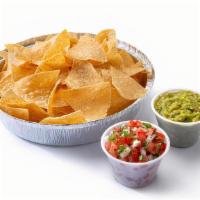 Chips & Salsa · House fried tortilla chips served with a choice of handmade salsas.