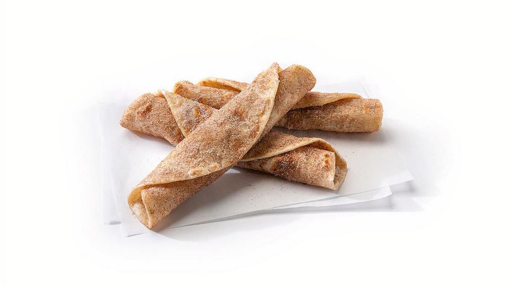 Sweet Cinnamon Tortilla · A fresh 6” tortilla lightly grilled with butter and sprinkled with cinnamon sugar.