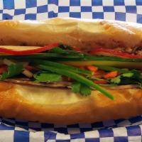 I Love Pho Sandwich · Includes Vietnamese styled headcheese, ham, pork belly, and pate.