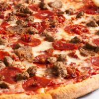 Large Original Pizza · Pepperoni, Salami, Meatball, Cheese.