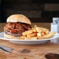 The Carnivore · Bacon, ham, and shredded bbq pulled pork. No traces of rabbit food here.