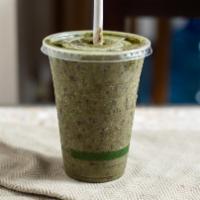 Organic Power House · Blend of mixed berries, banana, kale, spinach, and coconut water.