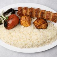 Chicken Combo Kabob · A combination of our Chicken Lula Kabob and Chicken Breast Kabob