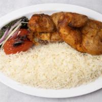 Cornish Game Hen · Chicken cornish (with bones) seasoned and grilled to perfection. includes basmati rice grill...