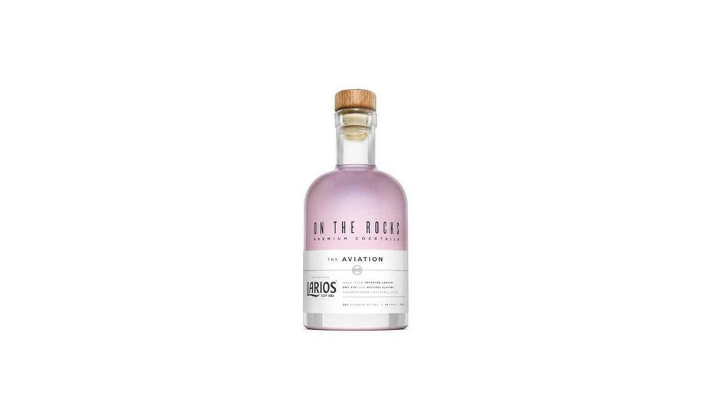 On The Rocks - Aviation Cocktail 375Ml | 20% Abv · A throwback to the era when airplanes were brand new. This classic gin cocktail, The Aviation, is crafted with Larios London Dry Gin, and flavors of dry cherry, lemon, and violet.