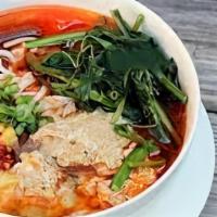 Canh Bún  · Shrimp paste with water fern vermicelli soup