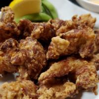 Chicken Karaage · Japanese-style fried chicken with spicy mayo.