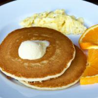 Pancake & Egg · 2 small pancakes & egg